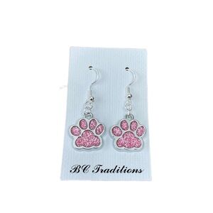 3/$25 Paw Print Dangle Earrings